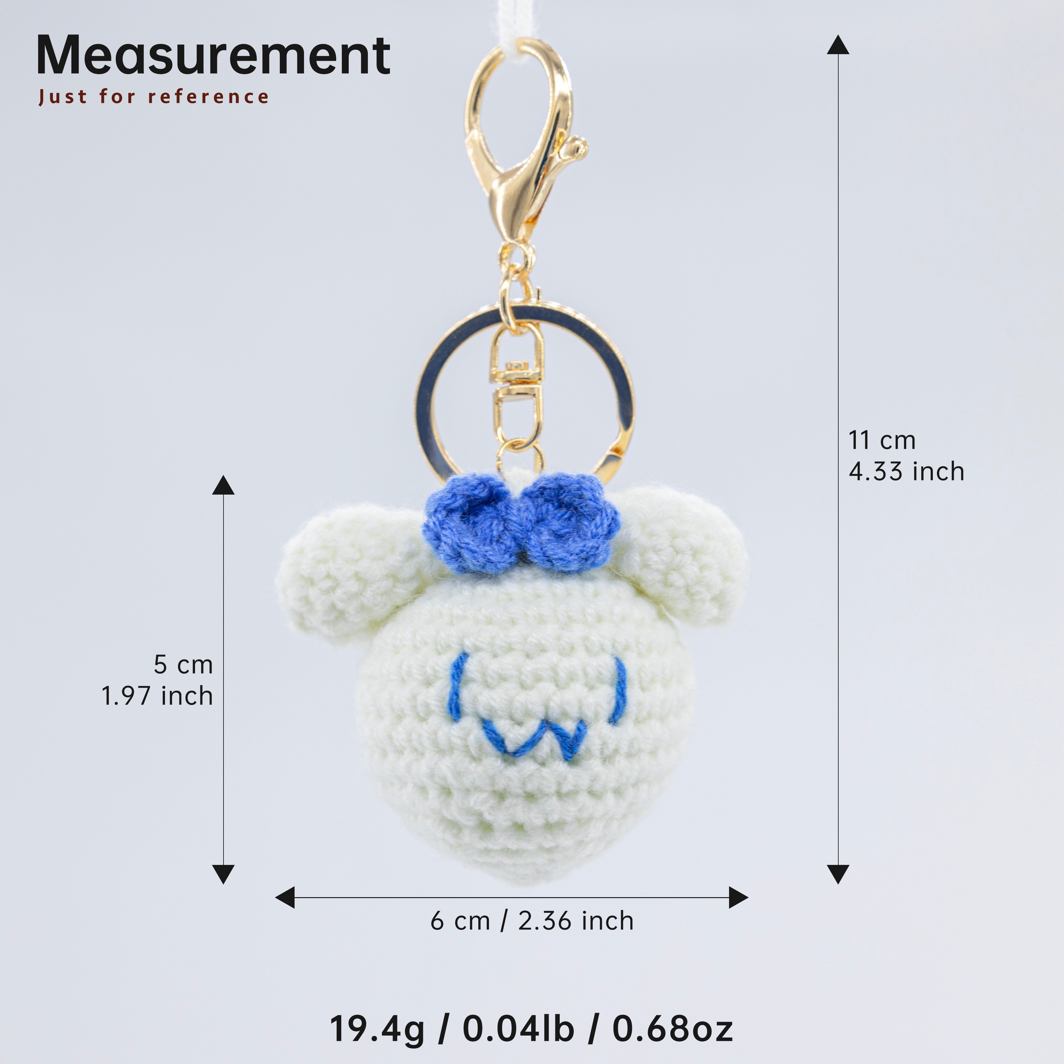 YSHomy Handmade Crochet Animal Keychain