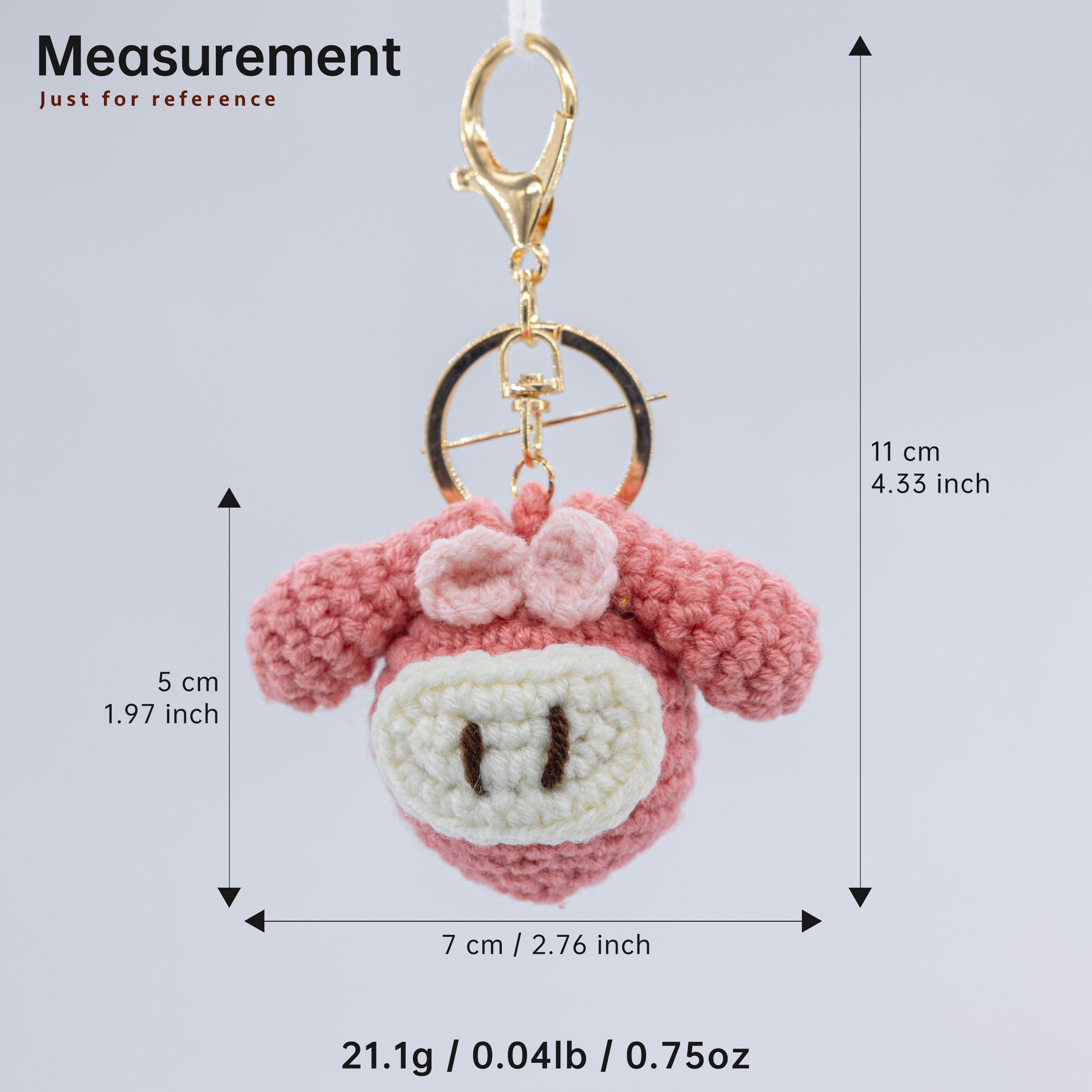 YSHomy Handmade Crochet Animal Keychain