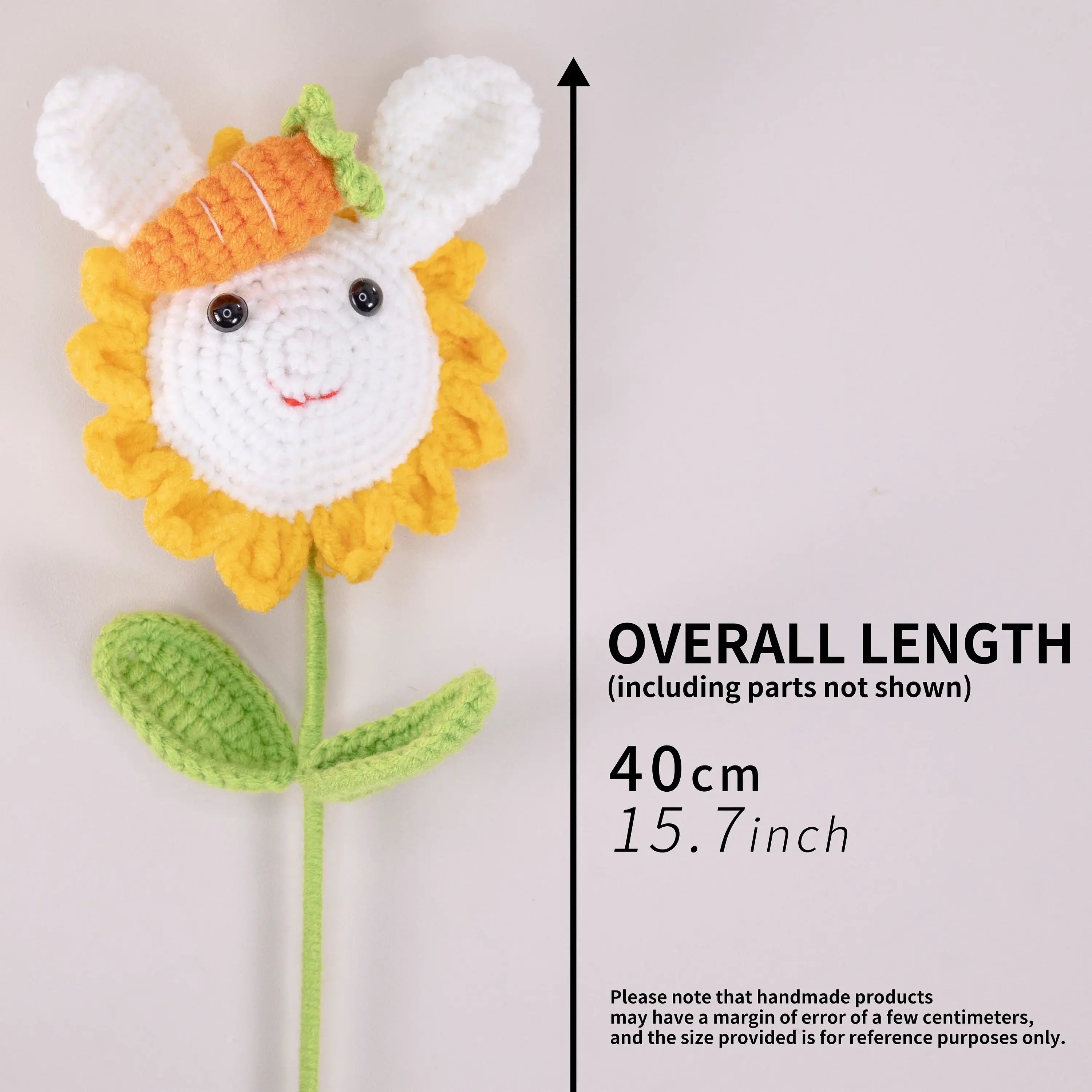 YSHomy Crochet Flowers of Rabbit Sunflower