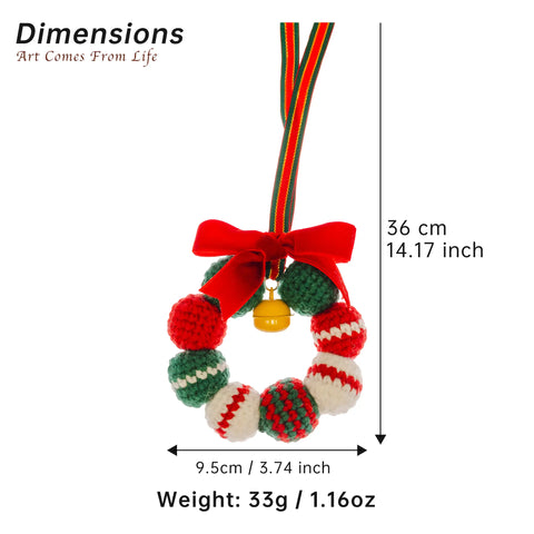 Crochet Christmas Hanging for Decoration, Set of 3