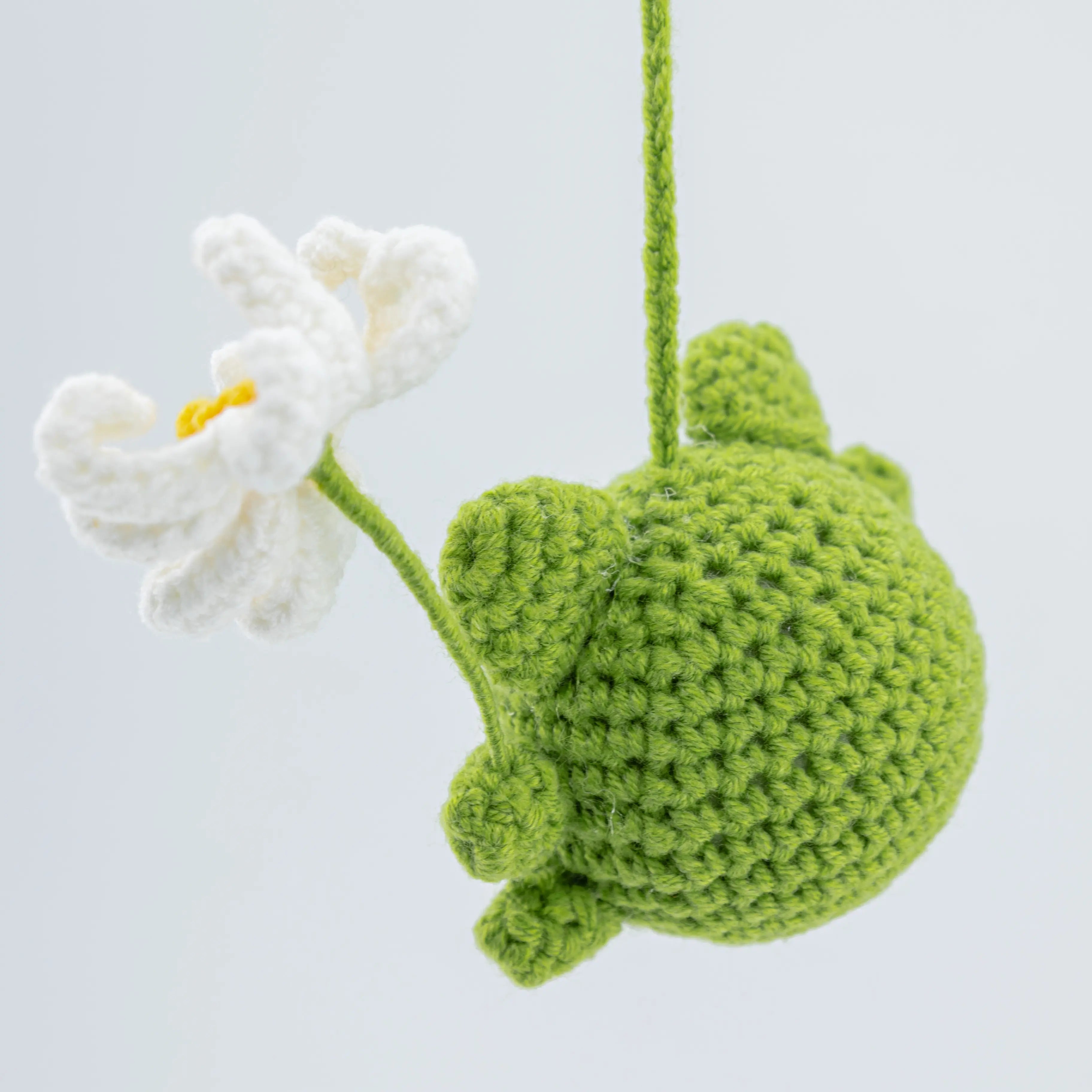 YSHomy Crochet Toy Frog for Car Mirror Hanging