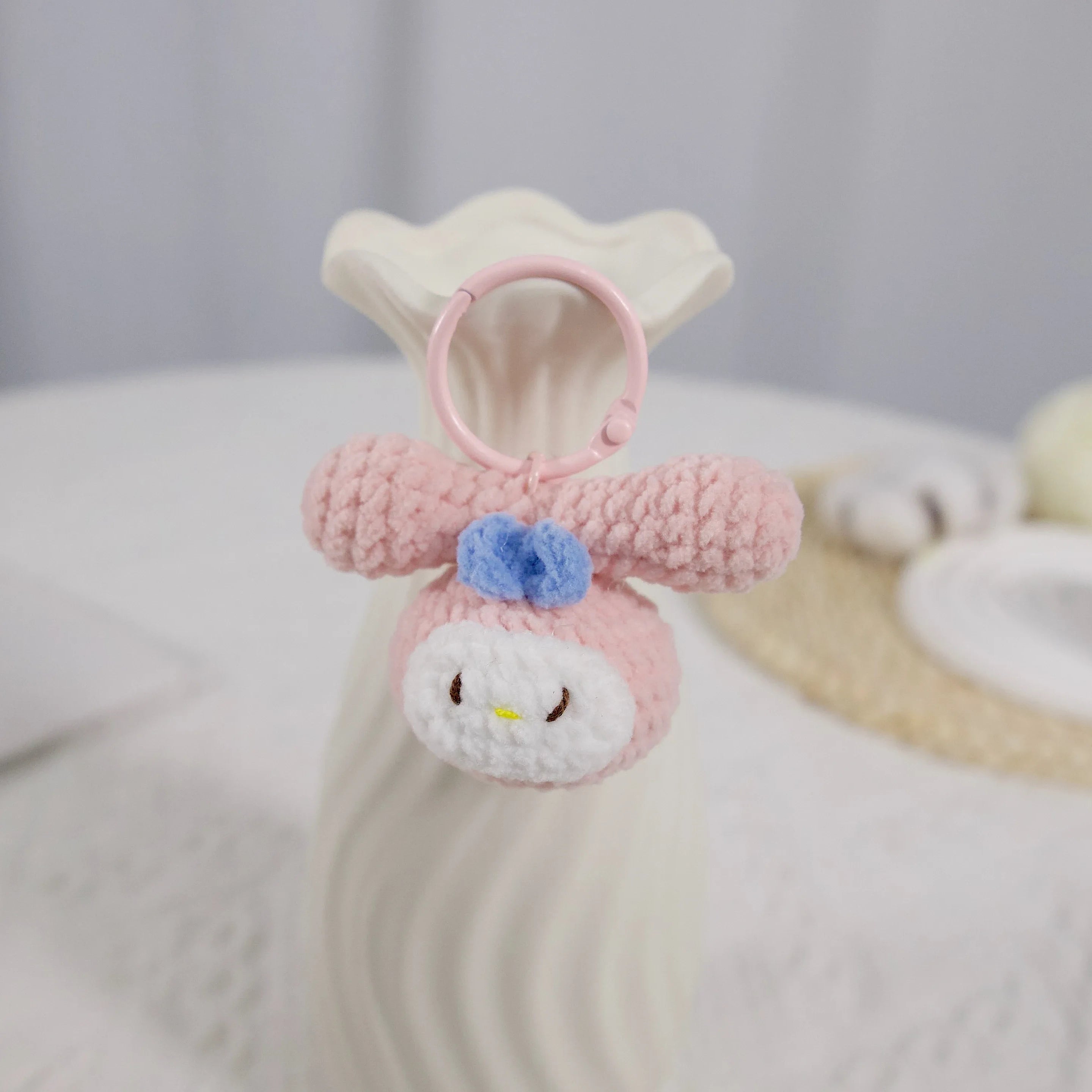 YSHomy Handmade Cute Crochet Animal Keychain Set of 5