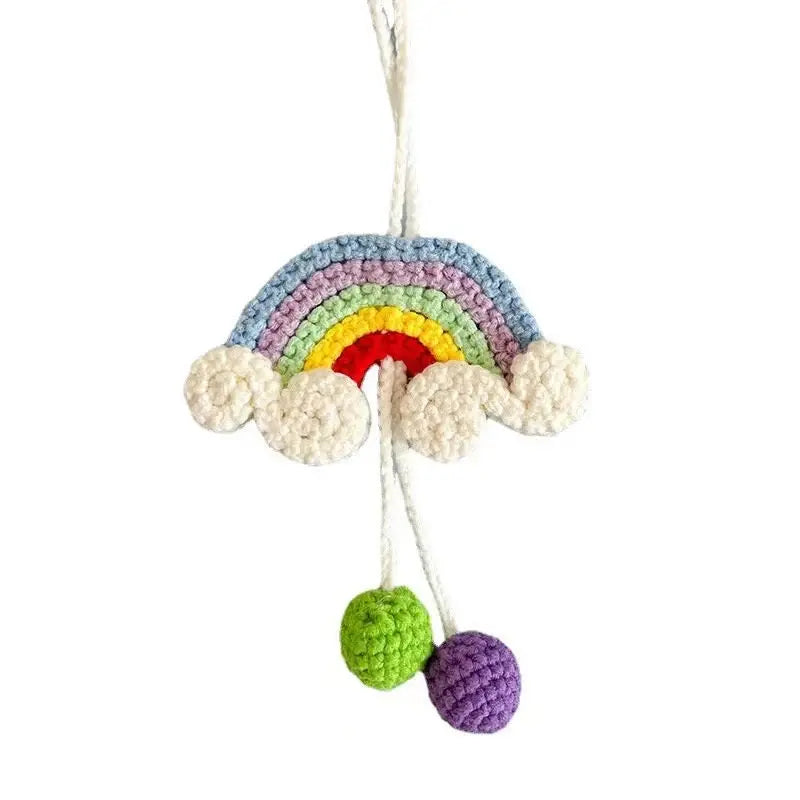 YSHomy Crochet Rainbow Hanging for Car & Decoration