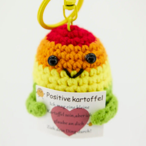 YSHomy Cute Emotional Support Crochet Positive Potato in Rainbow Color