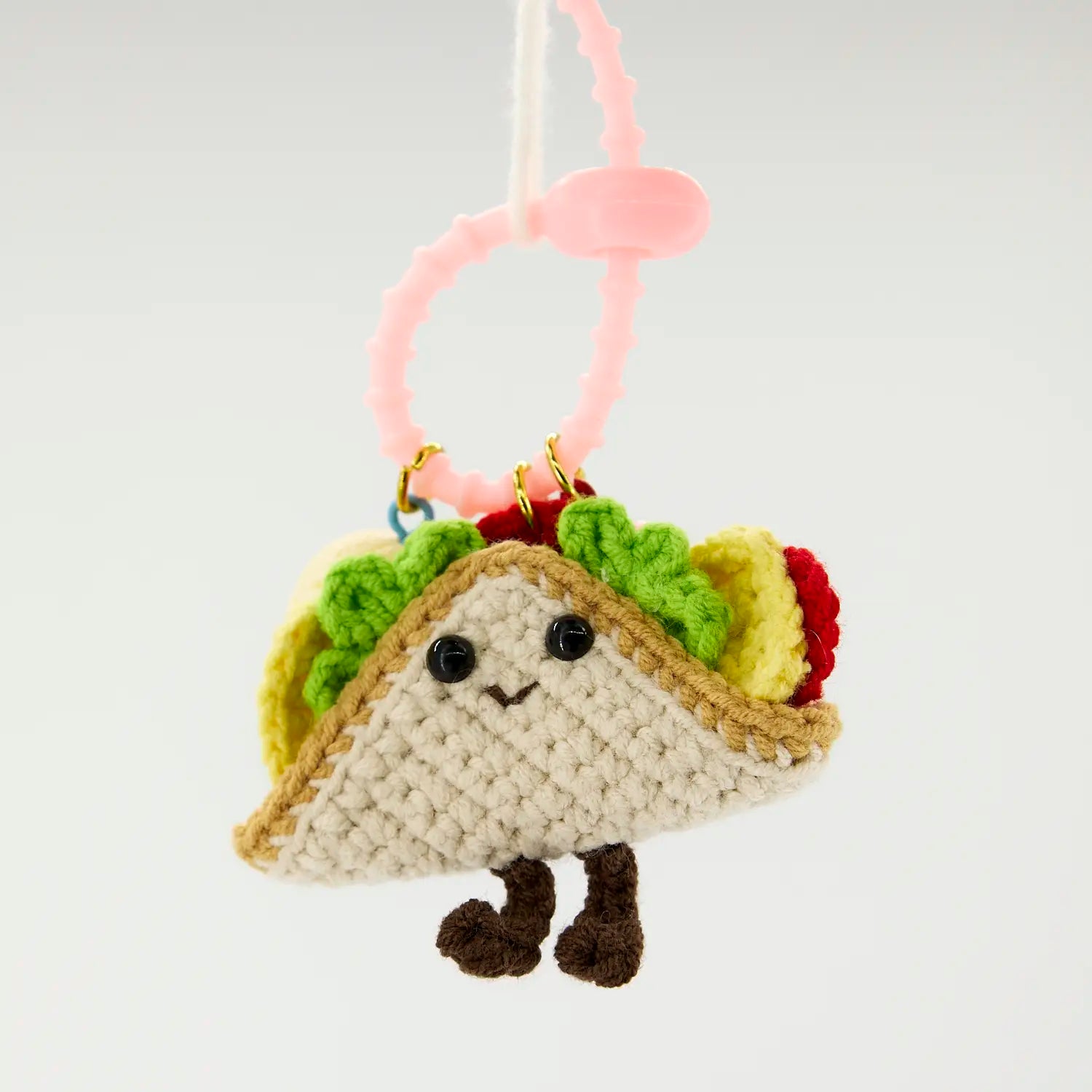 YSHomy Handmade Cute Crochet Sandwich Keychain Set of 3